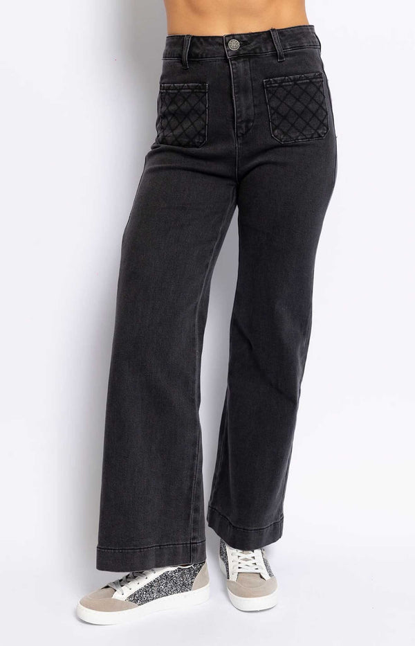 Volange JEANS FLARE CHARCOAL