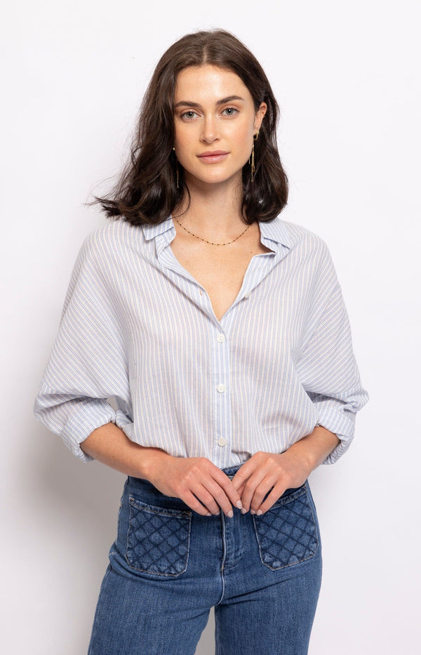 striped cotton shirt lightweight French fashion - volange paris