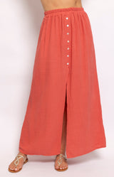 Volange SKIRT LONG COTTON CORAL