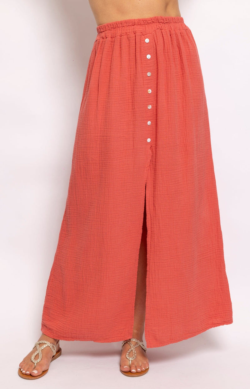 Volange SKIRT LONG COTTON CORAL