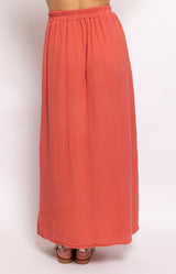 Volange SKIRT LONG COTTON CORAL