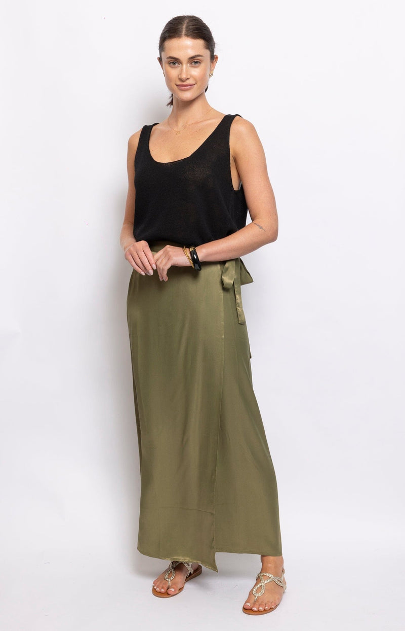 effortless wrap style skirt FRENCH FASHION - VOLANGE PARIS