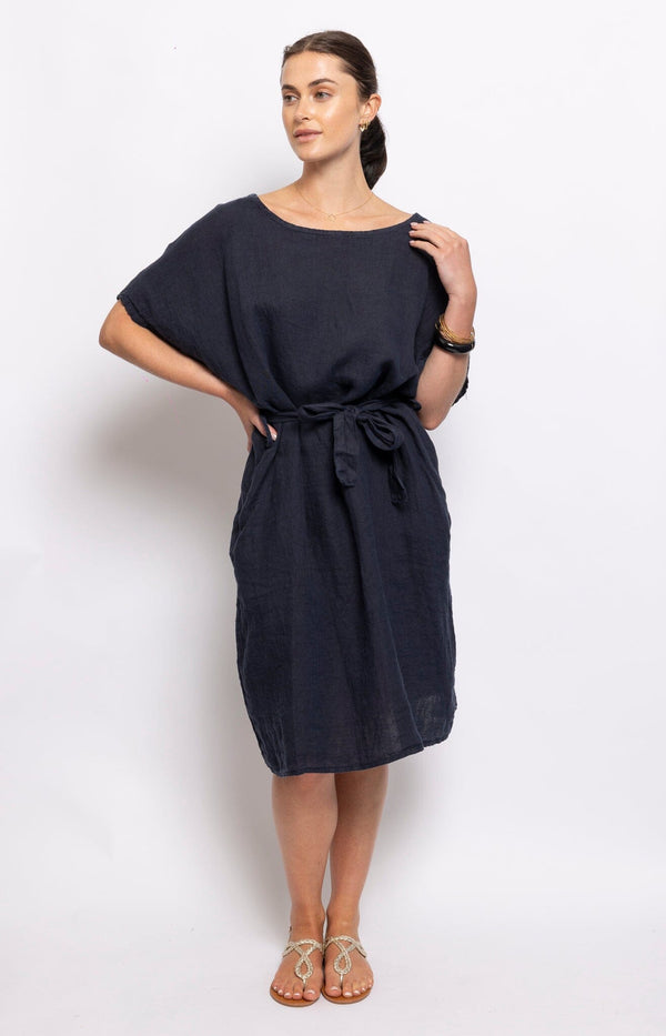 Volange DRESS LIN NAVY