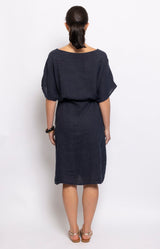 Volange DRESS LIN NAVY