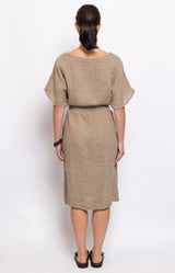 Volange DRESS LIN TAUPE