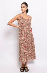 charming summer floral dress a line French Fashion - Volange Paris