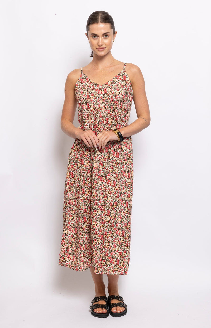 charming summer floral dress a line French Fashion - Volange Paris