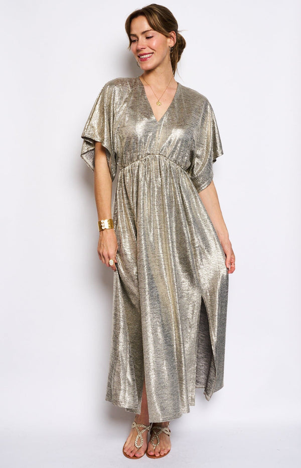 SHIMMERY MAXY DRESS FRENCH FASHION - VOLANGE PARIS