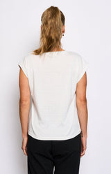 Volange T-SHIRT SILVER WHITE