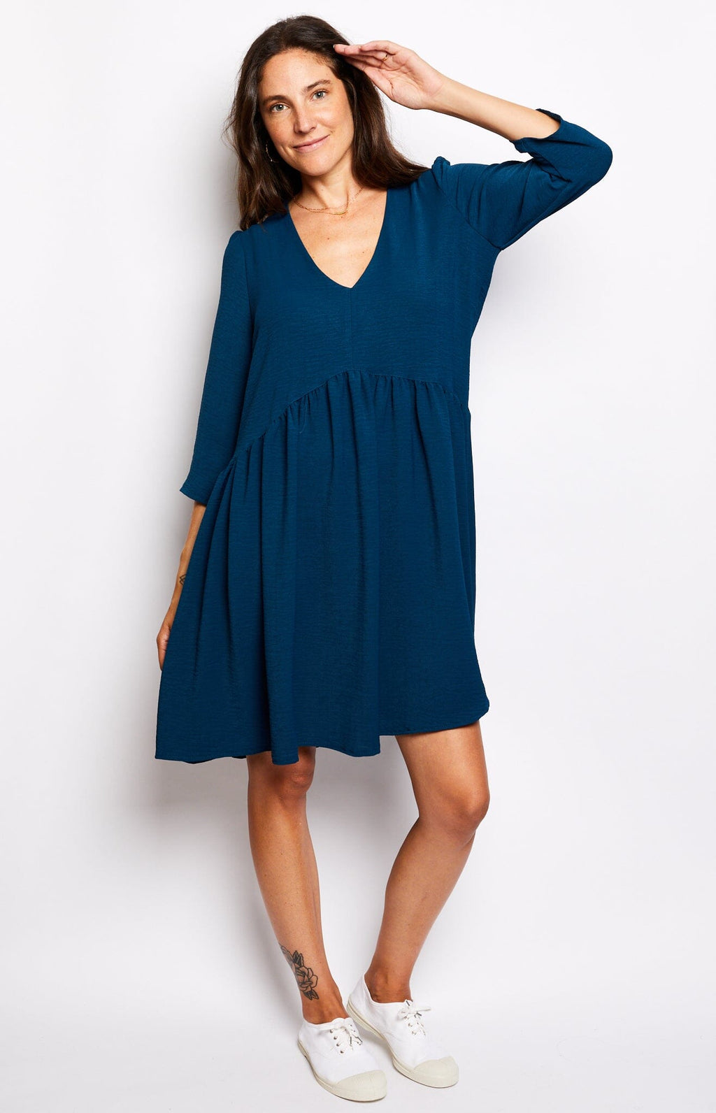 DRESS CHLOE BLUE – Volange Paris